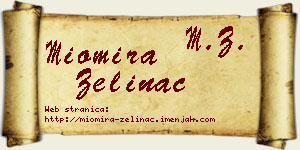 Miomira Zelinac vizit kartica